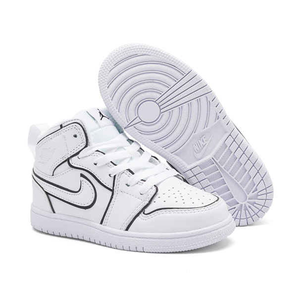 Youth Running Weapon Air Jordan 1 White Shoes 0012